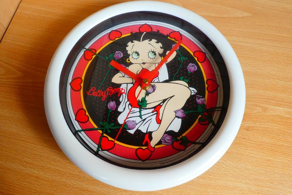 Betty Boop vintage gesigneerde klok uit 1992., Ophalen of Verzenden, Nieuw, Mens