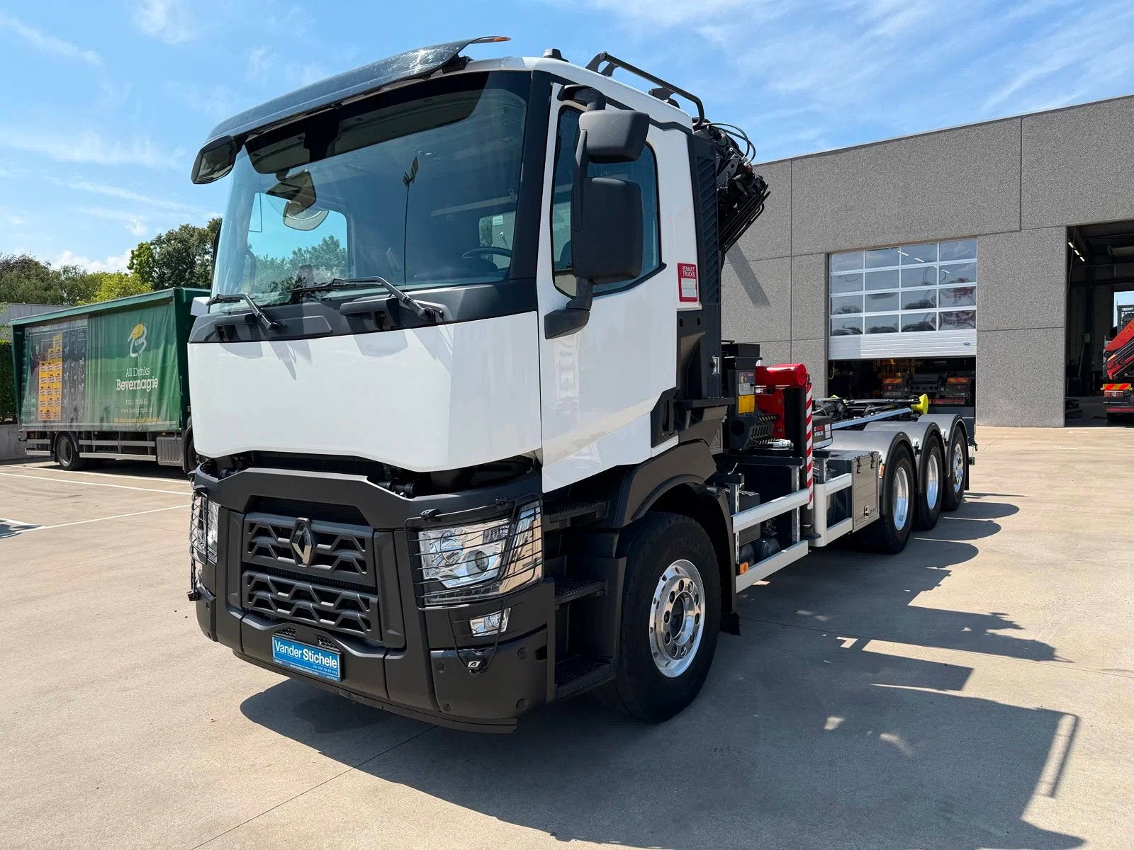 Renault C480 - PALFINGER PK 24.001 SLD C - NIEUW CONTAINERSY, Auto's, Automaat, Euro 6, Renault, Wit