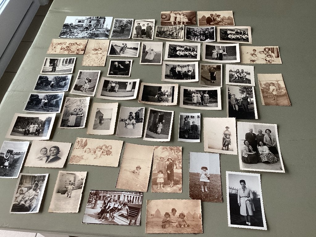 Lot van 47 oude foto’s, Gebruikt, Foto, Ophalen of Verzenden, 1940 tot 1960