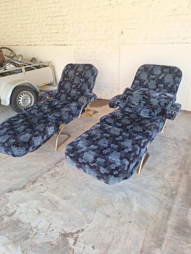 Lot 2 fauteuil relax polycomfort vintage nid de abeilles, Enlèvement