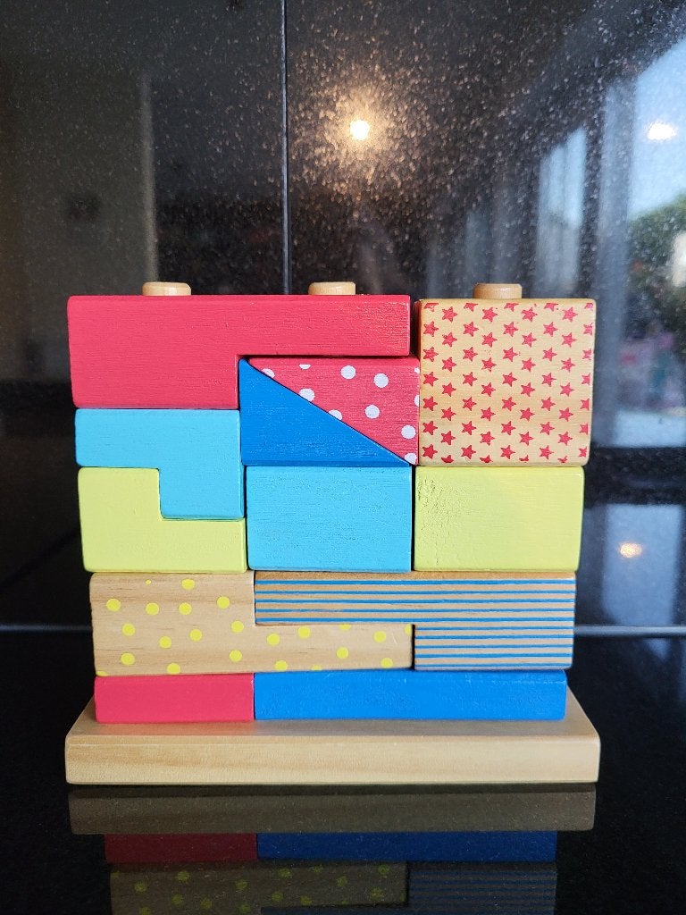 Hema houten puzzel, Gebruikt, 10 tot 50 stukjes, Ophalen of Verzenden, Van hout