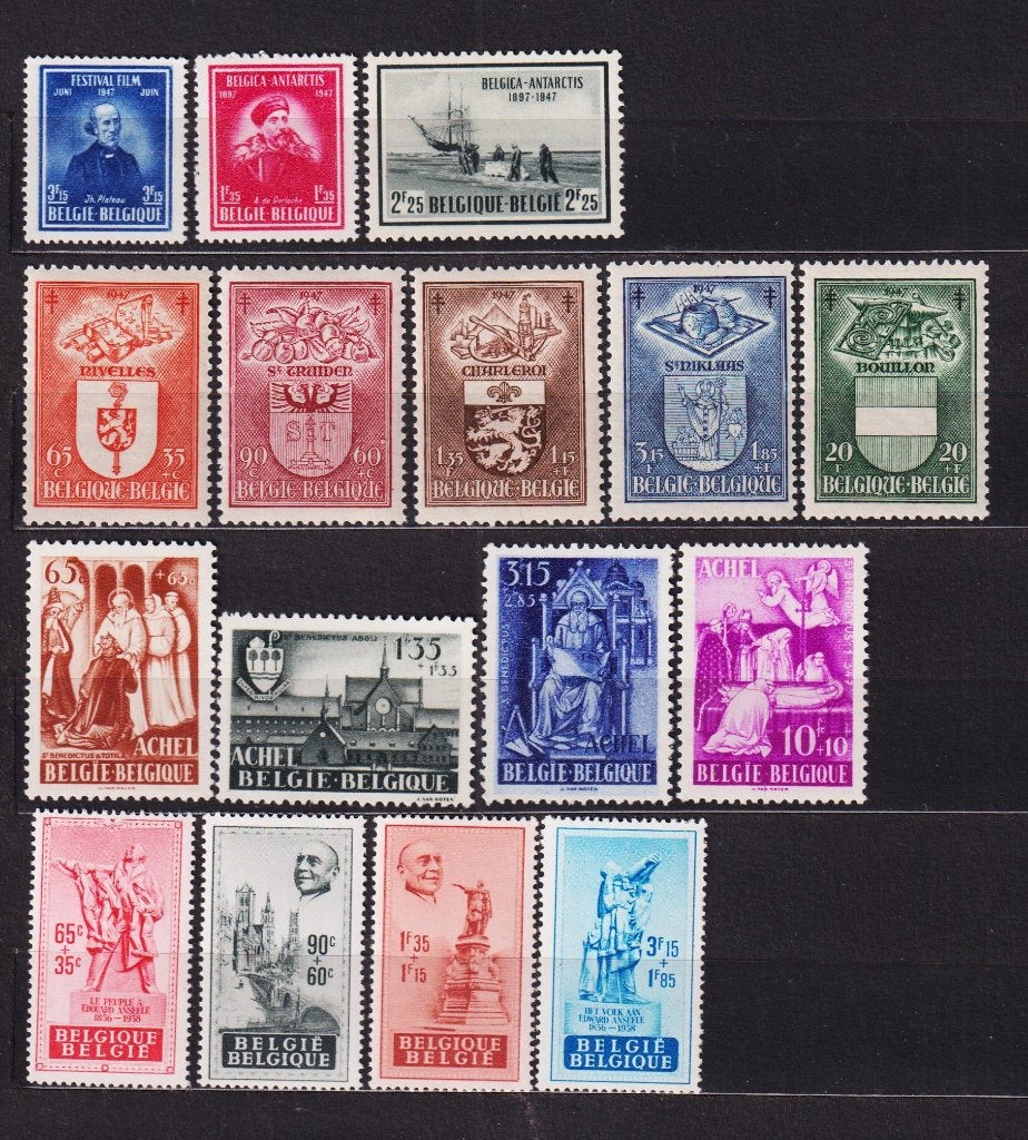 België 1947-1948 4 reeksen **, Verzenden, Postfris, Postfris