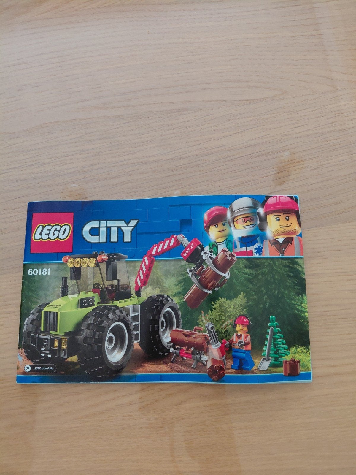 Lego city 60181 tracteur forestier, City, Lego, Ensemble complet, Enlèvement