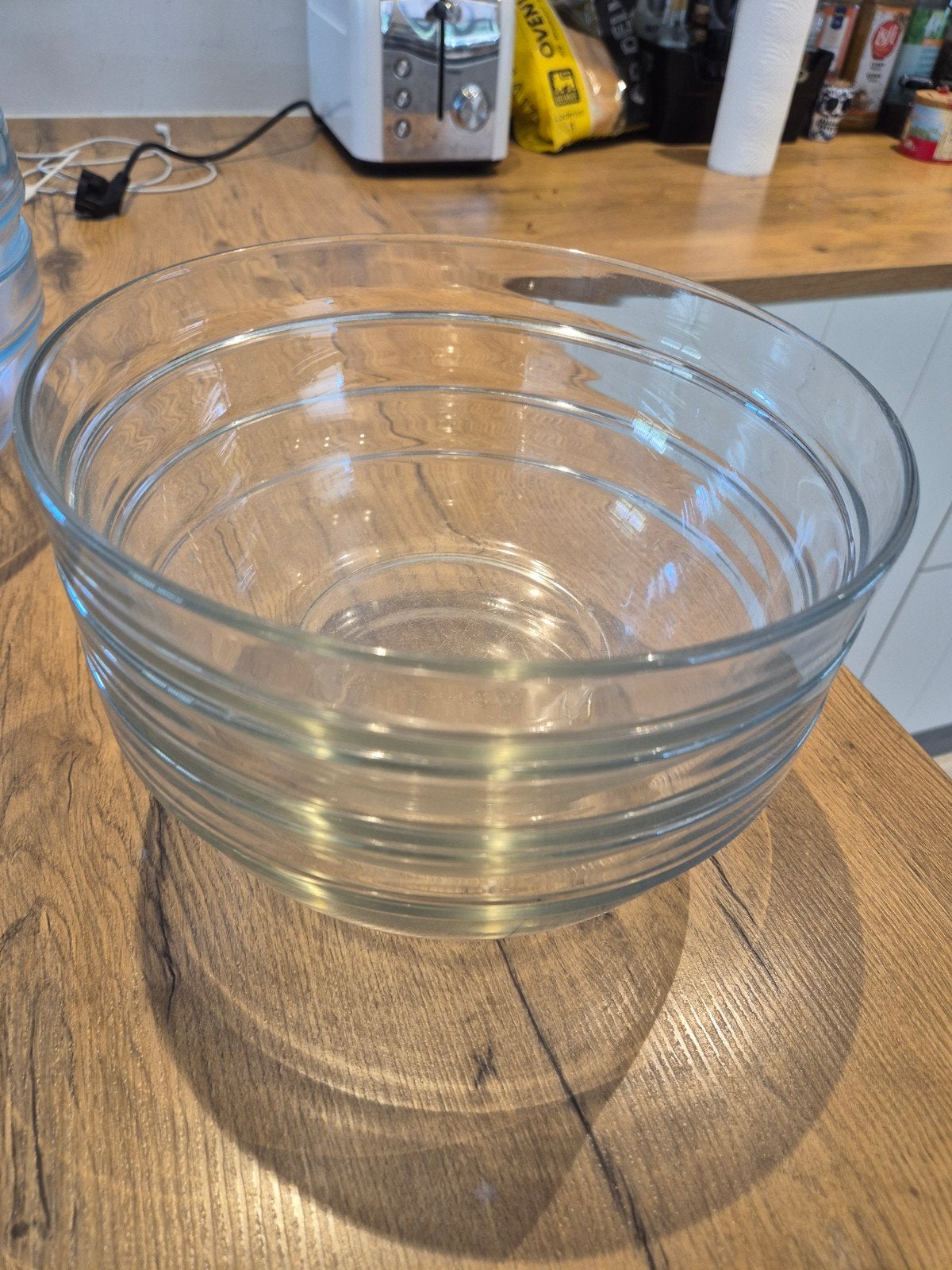 2 glazen kommen - diameter 22cm, Ophalen
