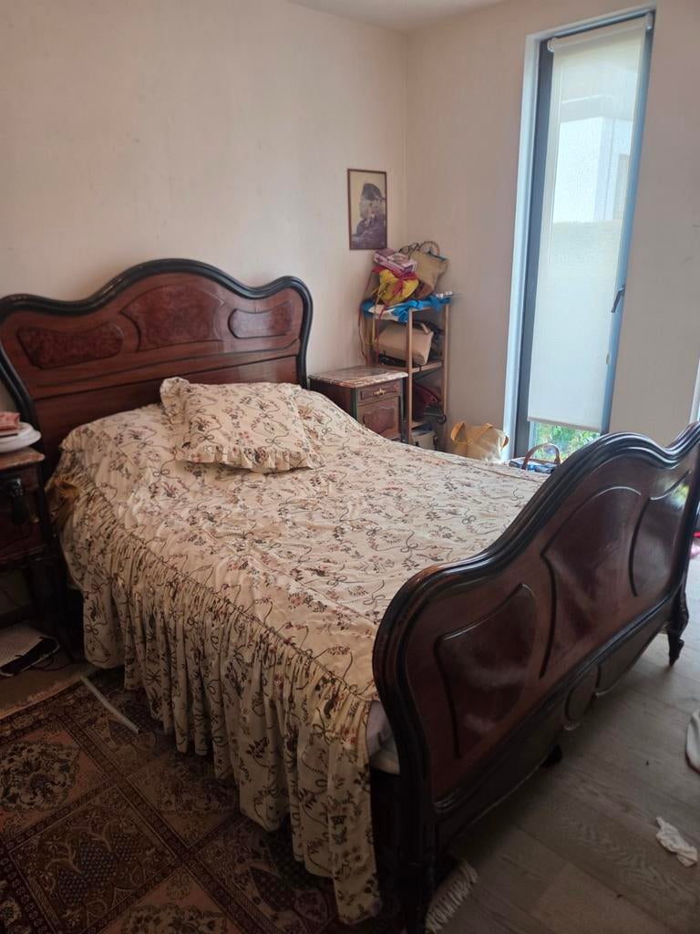 Bed + kaptafel + 2 nachtkastjes (marmer), Ophalen