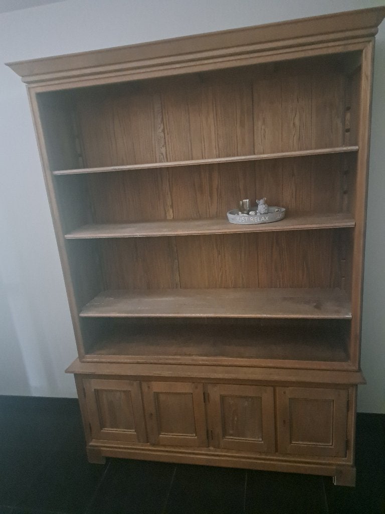 2 eiken kasten 155 cm breed en 220 cm hoog en 50 cm diep, Huis en Inrichting, Kasten | Overige, Ophalen, Gebruikt