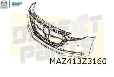Mazda 2 (2/20-) voorbumper (bij 360 camera) (bij koplampspro, Neuf, -, Mazda, -