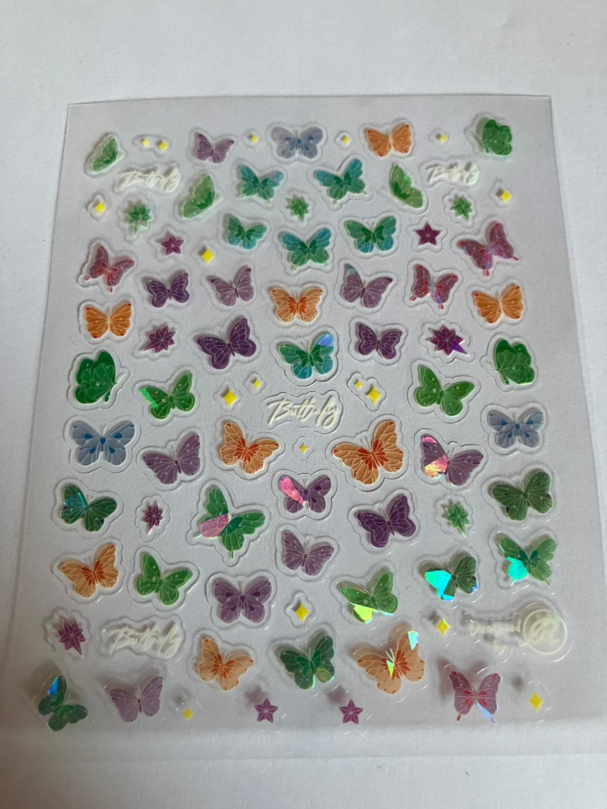 Scrapbooking 1 vel gekleurde mini stickers vlinders, Hobby en Vrije tijd, Scrapbooking, Ophalen, Zo goed als nieuw