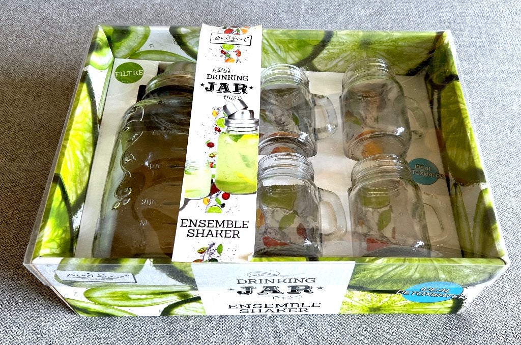 Box "SHAKER" (Voor Cocktails & Rhum Arrangé) /// NIEUW, Huis en Inrichting, Keuken | Servies, Nieuw, Compleet servies, Overige stijlen