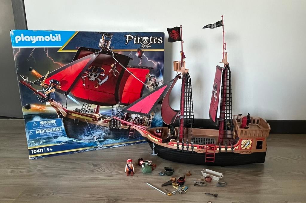 Piratenschip Playmobil, Kinderen en Baby's, Speelgoed | Playmobil, Ophalen, Gebruikt