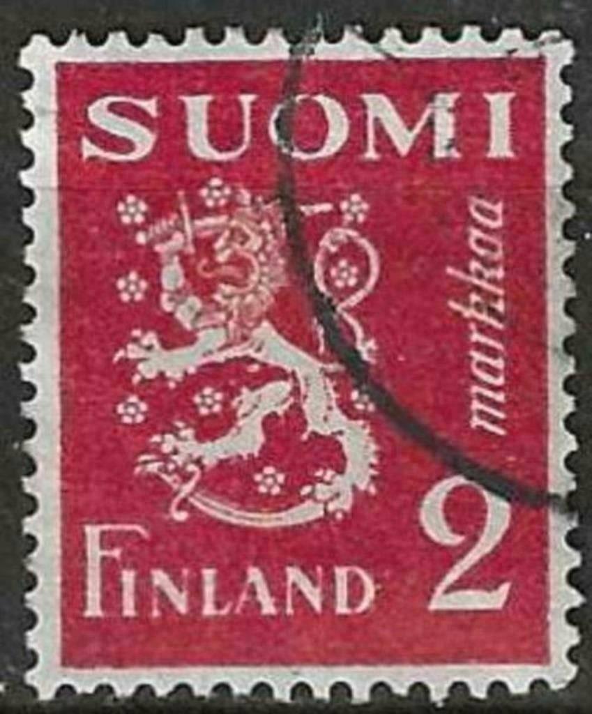 Finlande 1937 - Yvert 192 - Armoiries avec lion (ST), Timbres & Monnaies, Timbres | Europe | Scandinavie, Envoi, Finlande, Affranchi