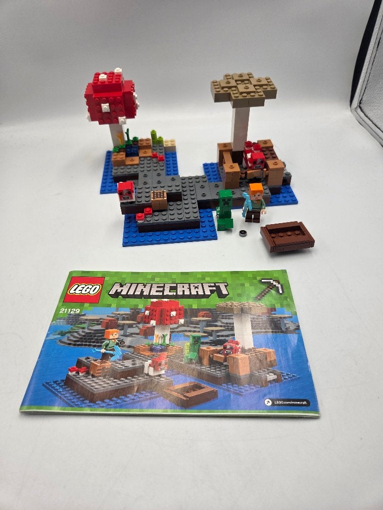 Lego Minecraft 21129 The Mushroom Island, Compleet, Minecraft, Lego, Ophalen of Verzenden