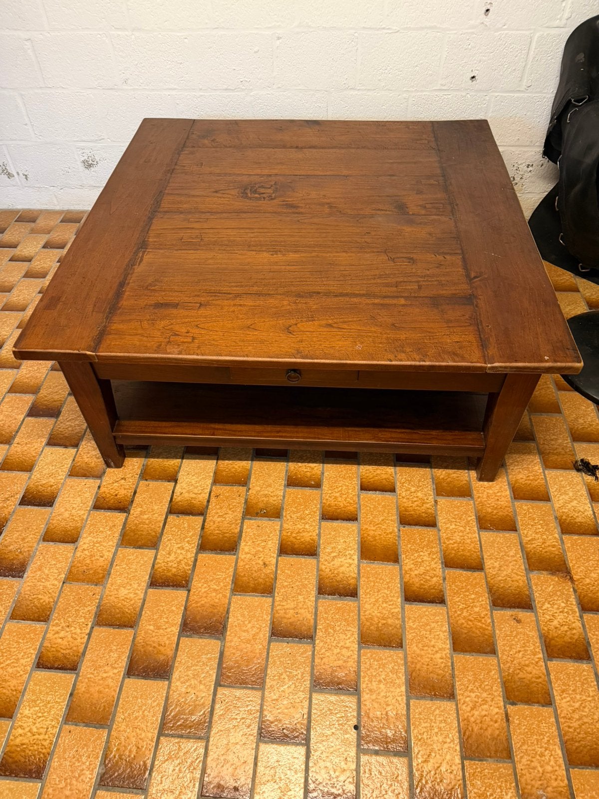 Grote salontafel gratis, Enlèvement, Utilisé, Teck
