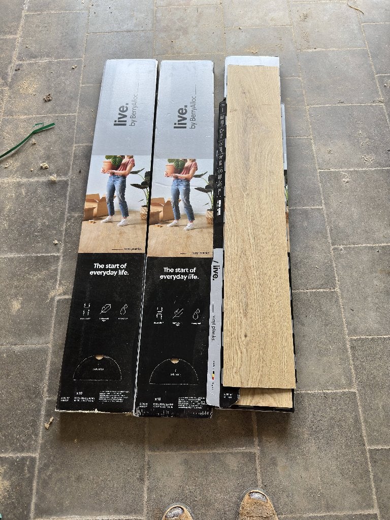 Klik vinyl vloer Berry Alloc – 8 m² (nieuw), Ophalen, Kunststof, 50 tot 150 cm, Nieuw