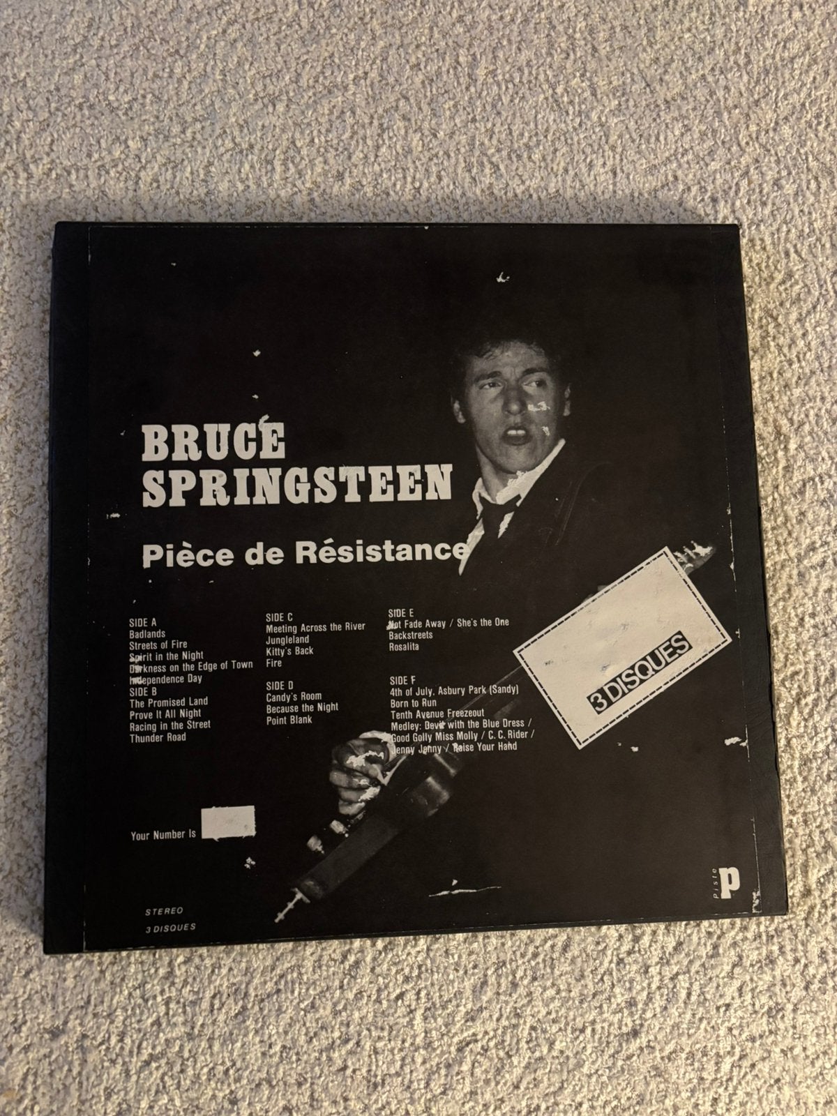 Lp box bruce springsteen live 3 lp’s, piece de resistance nm, Cd's en Dvd's, Ophalen of Verzenden, Zo goed als nieuw