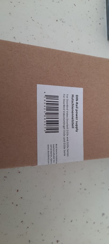 DoorBird alimentation DIN 15V/1A D10x D20x, Enlèvement ou Envoi, Comme neuf, Autres marques, Autres types