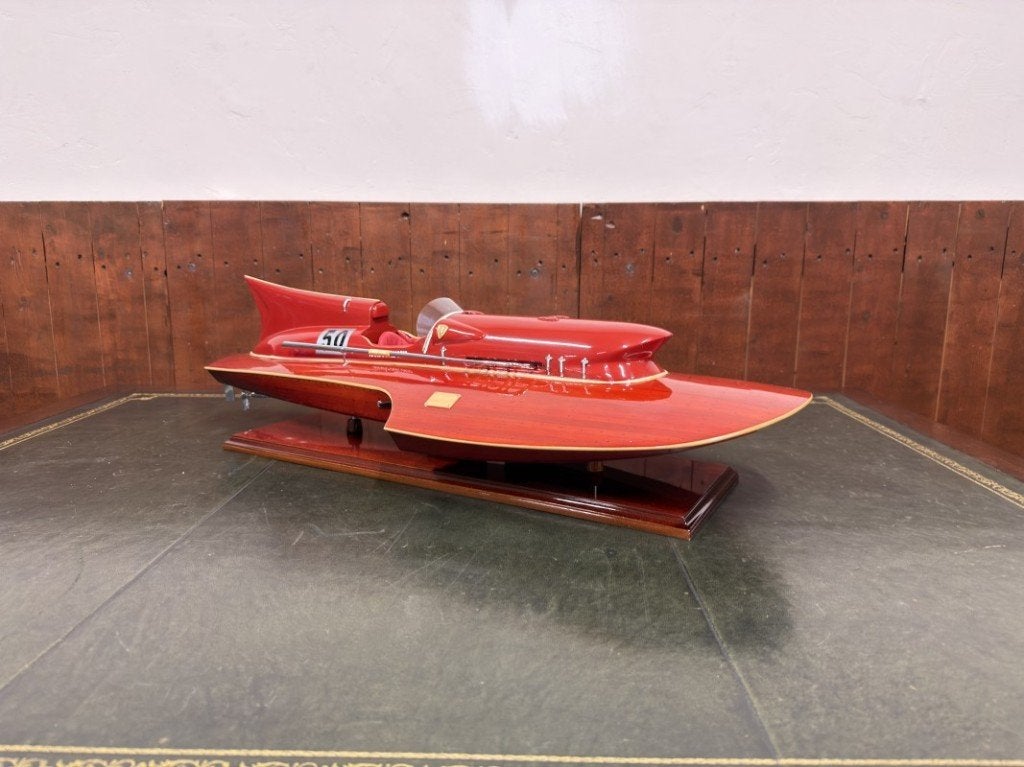Schaalmodel Modelboot Ferrari Hydroplane met Certificaat, Antiek en Kunst, Ophalen of Verzenden