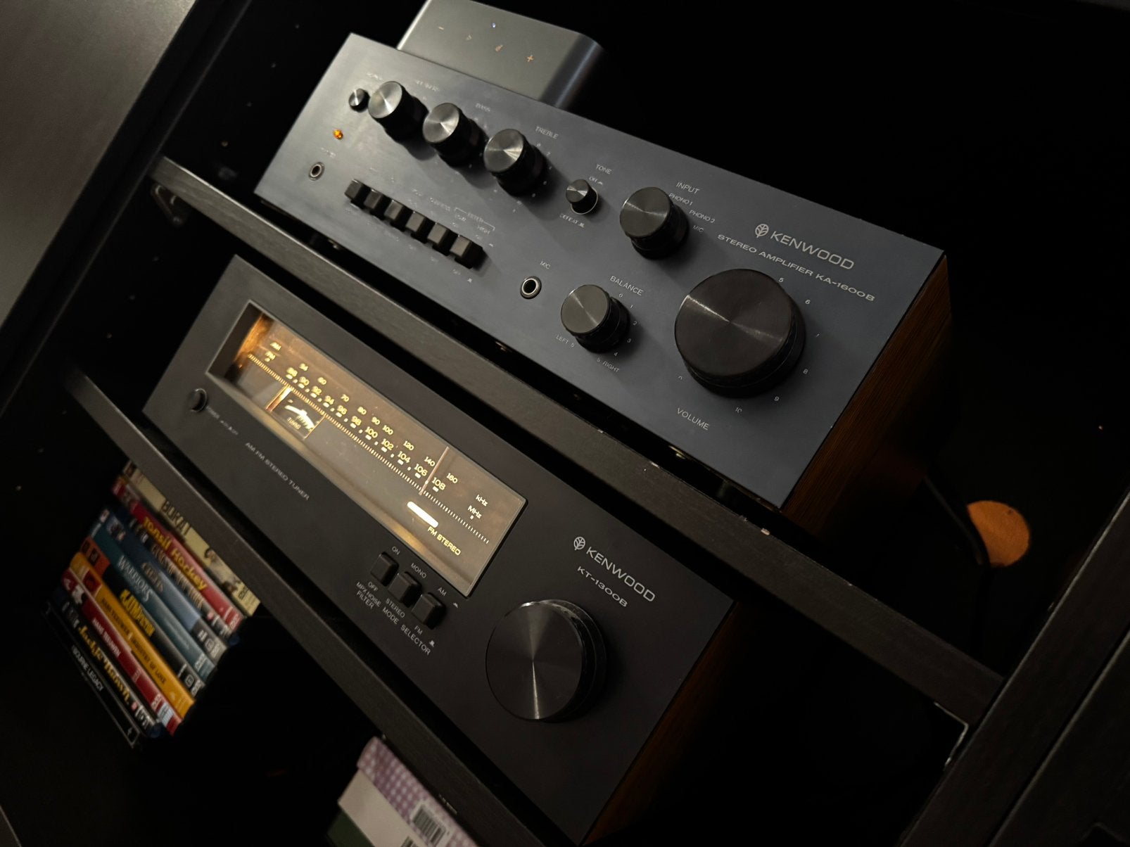 Kenwood KA-1600 en KT—1300, Audio, Tv en Foto, Ophalen, Gebruikt, Stereo