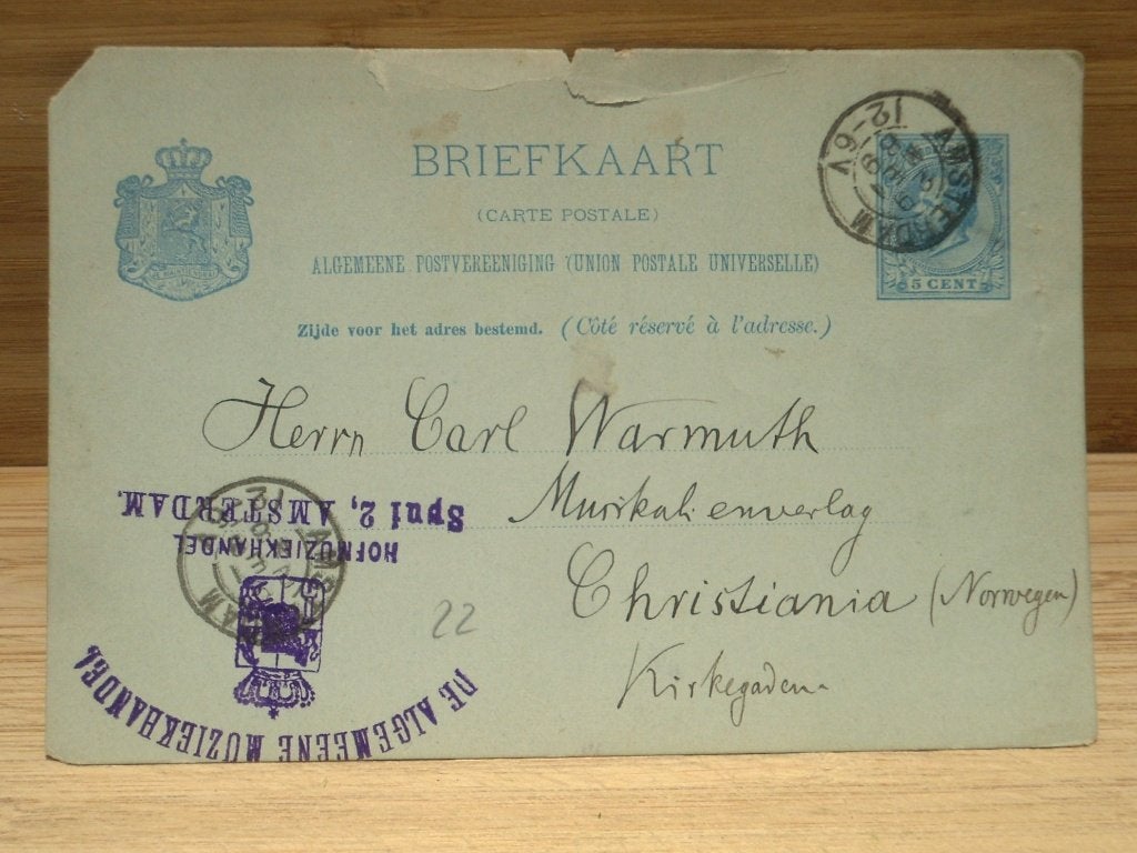 Briefkaart 1889 (5 cent Willem III ), Postzegels en Munten, Brieven en Enveloppen | Nederland, Ophalen, Briefkaart