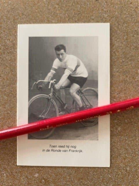 Belgisch Profrenner  DAVID WYBON-reed in 1928 Tour de France, Verzamelen, Ophalen of Verzenden, Bidprentje