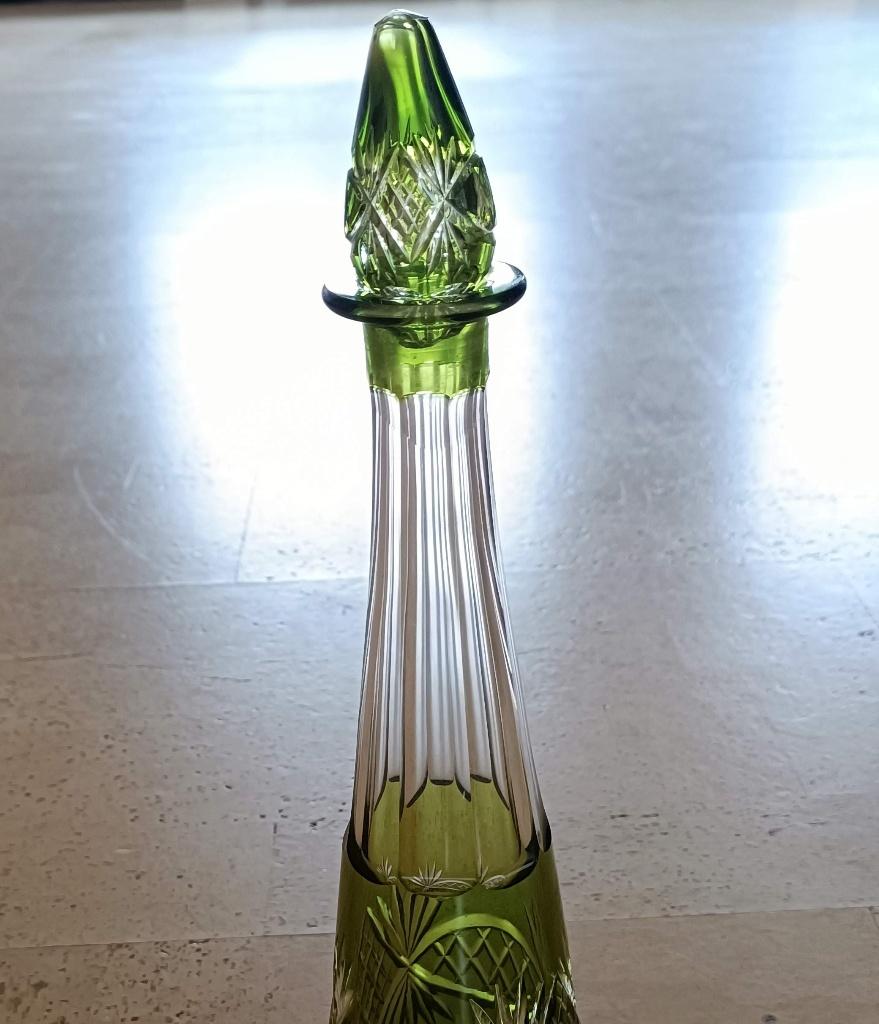 Carafe Val Saint Lambert en cristal ancien, Enlèvement