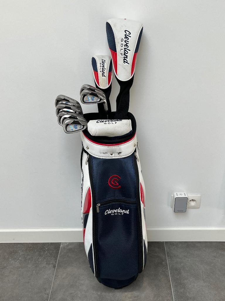 Cleveland: golfzak voor trolley Inclusief clubs, Sport en Fitness, Golf, Ophalen, Gebruikt, Set, Cleveland