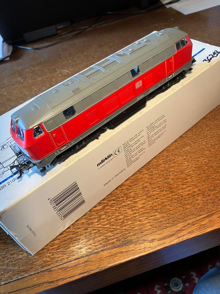 Marklin HO 36218 BR 216 DB AC Digital Mint, Enlèvement ou Envoi, Courant alternatif, Comme neuf, Locomotive