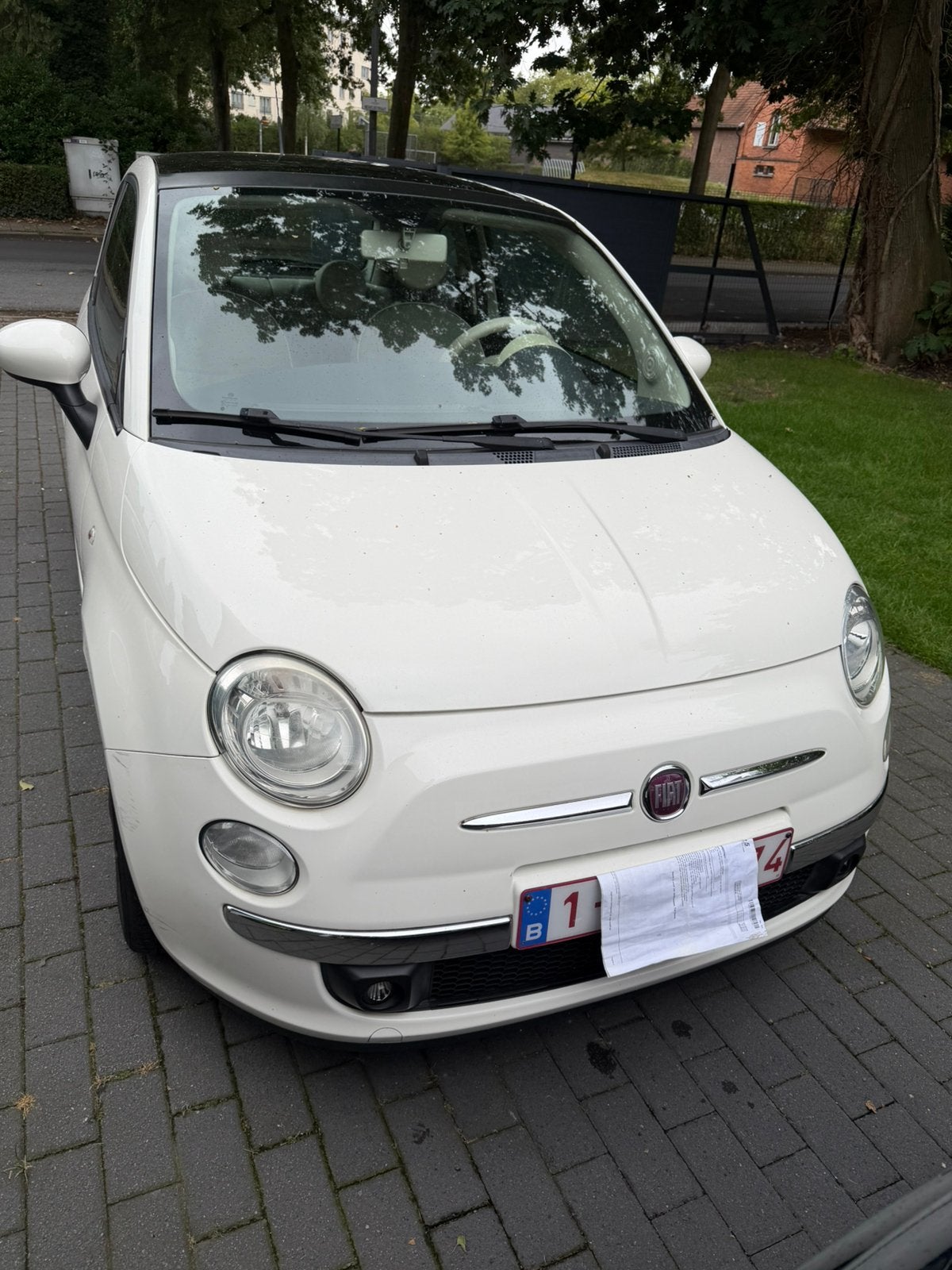 Fiat 500 0,9 twinair 2011, Auto's, Fiat, Voorwielaandrijving, Euro 5, Stof, Wit