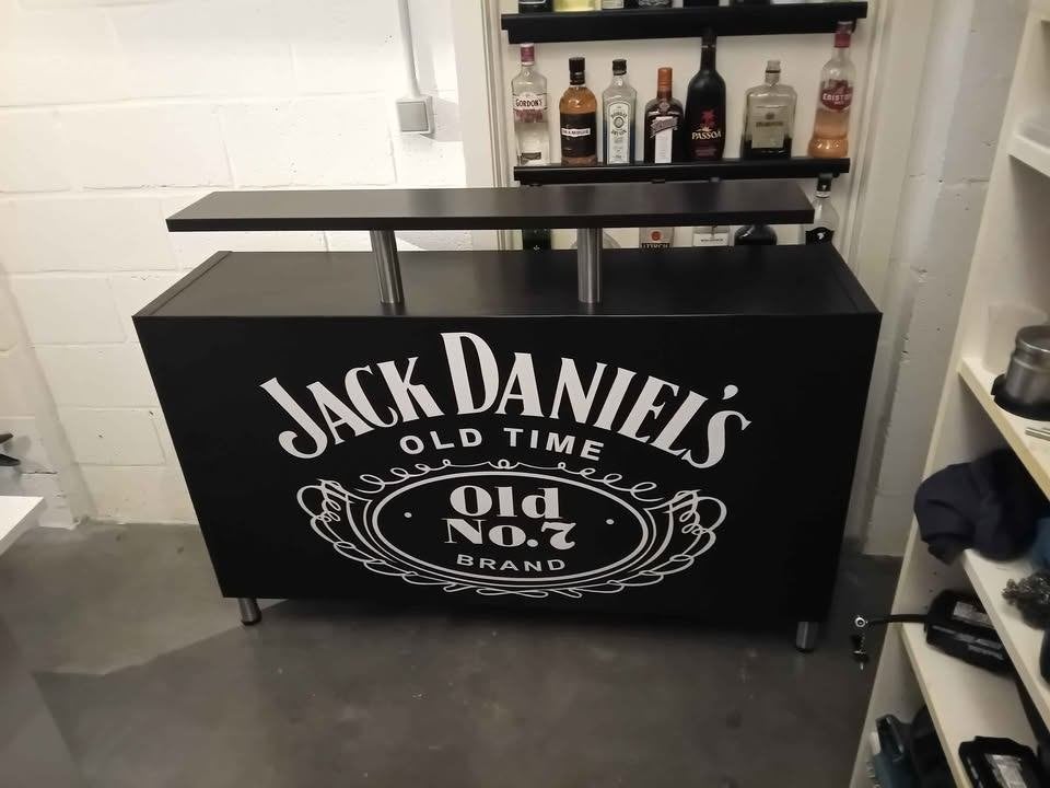Jack Daniel's Balie comptoir mancave bar table, Enlèvement, Comme neuf