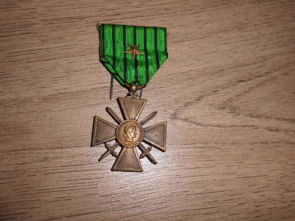 Franse Croix de Guerre WWII uitgereikt onder Vichy, Ophalen of Verzenden