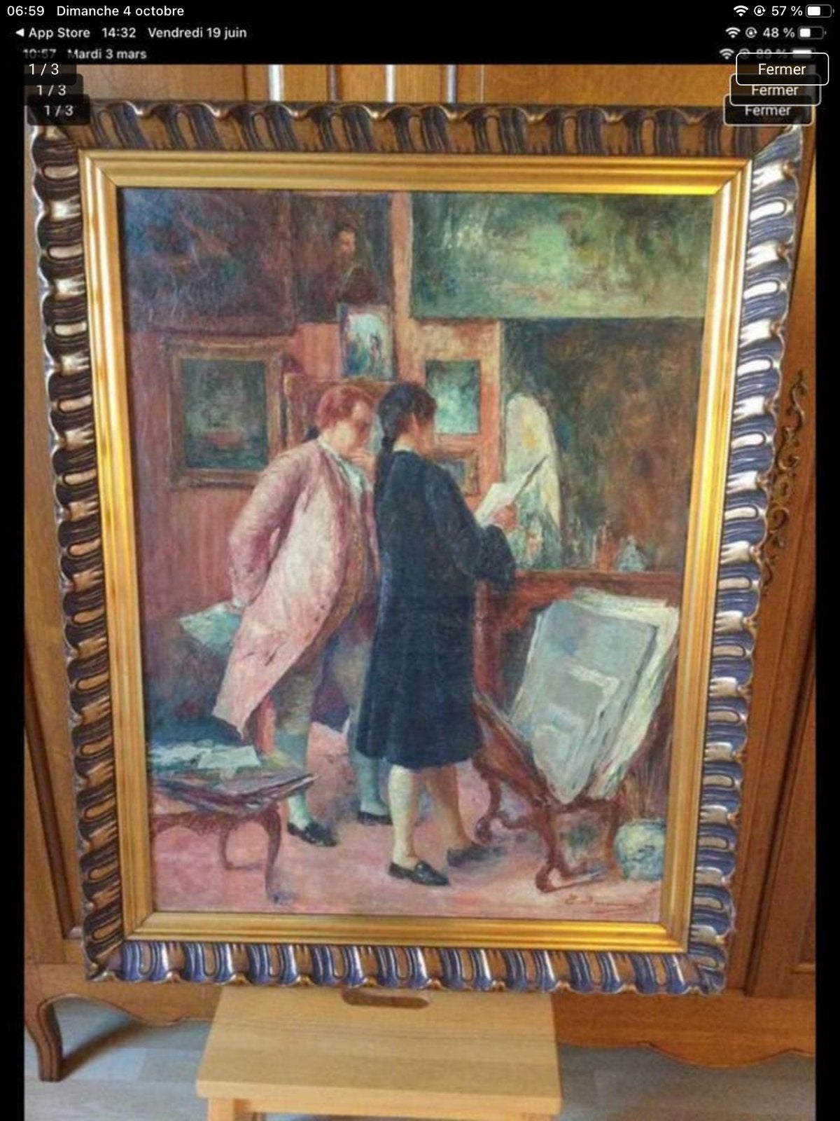 TABLEAU ANCIEN, Toile