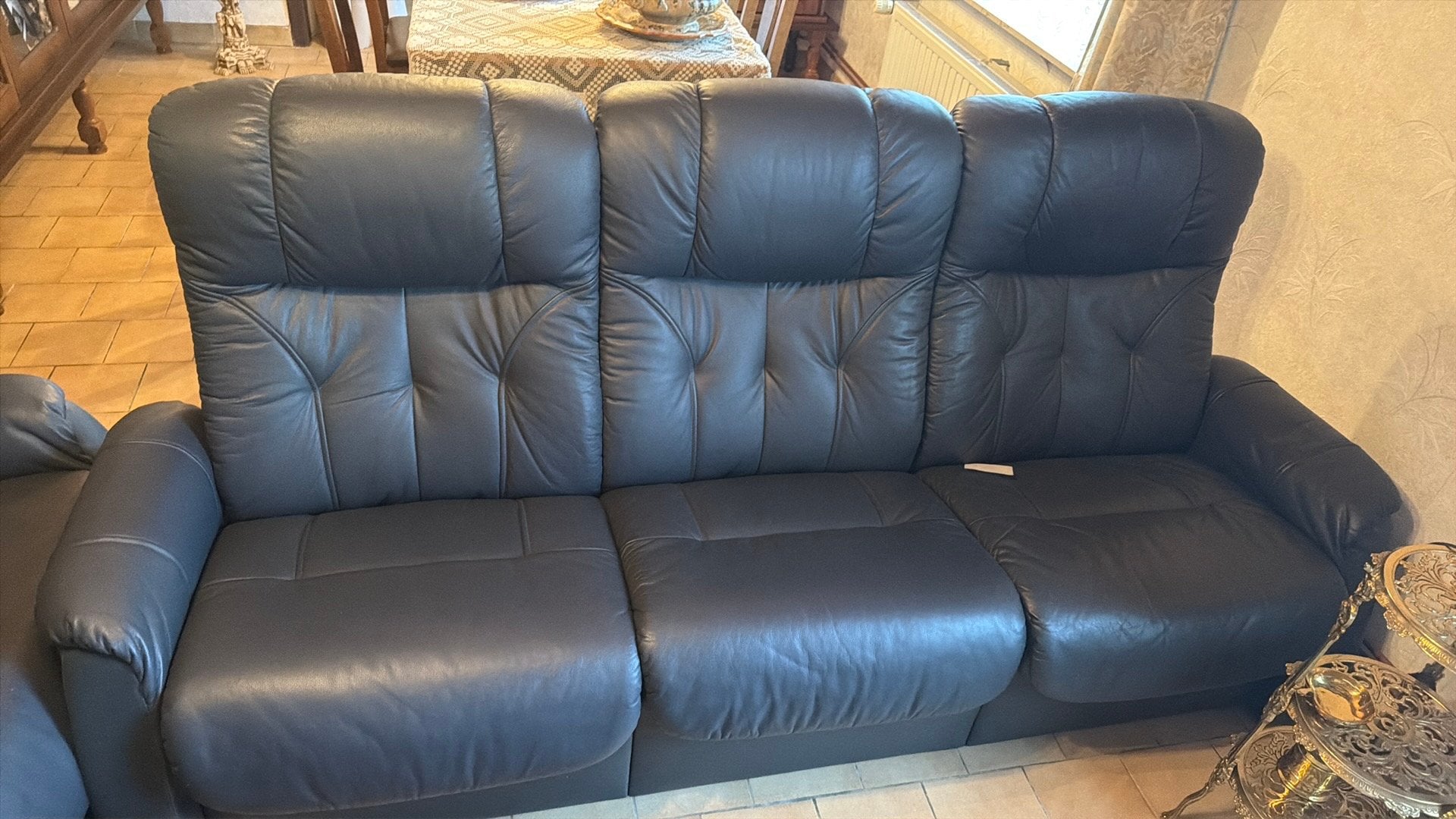 Salon de cuir, Moins de 75 cm, Quatre personnes ou plus, Enlèvement, Utilisé