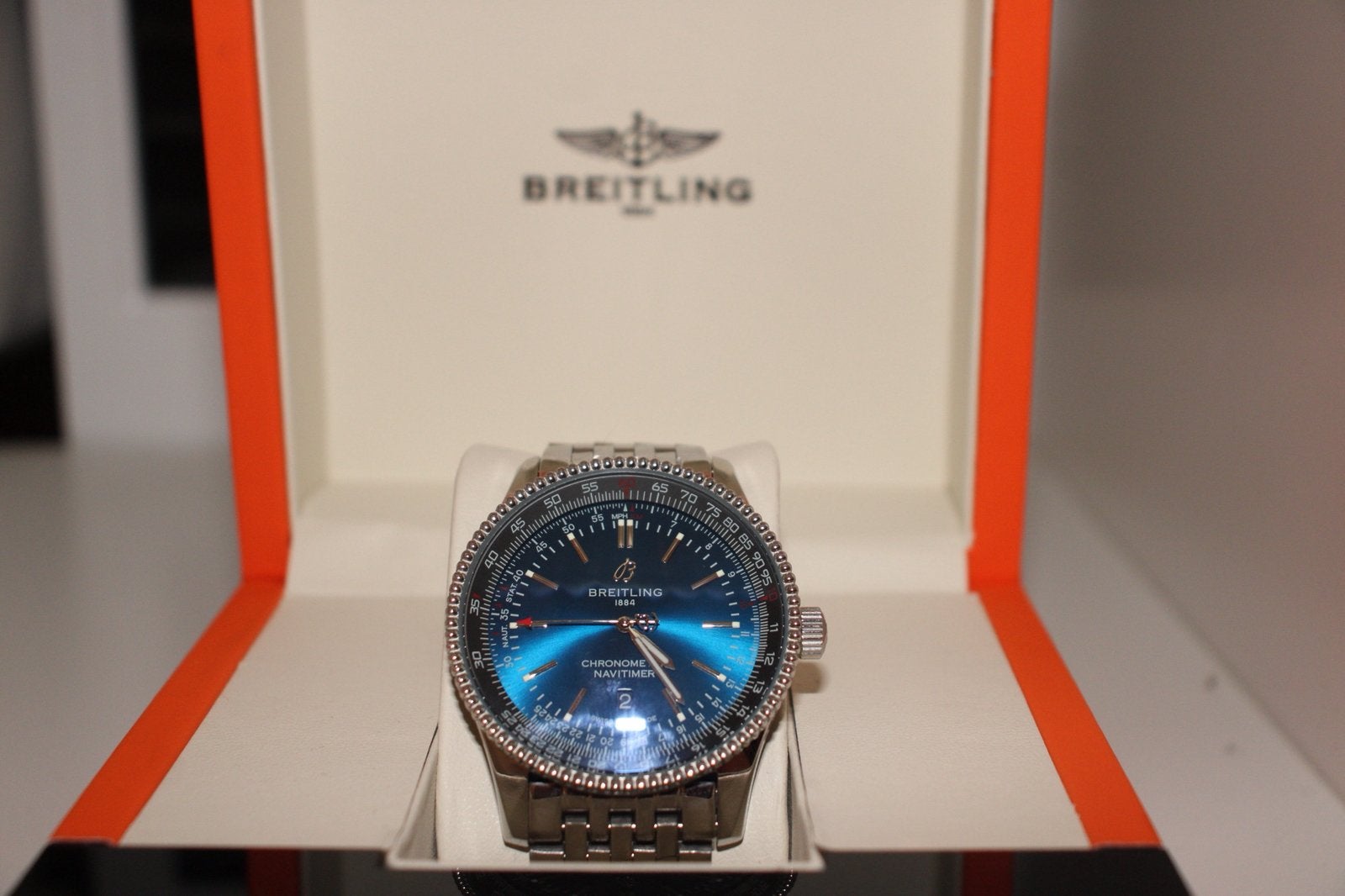 Breitling Navitimer Chronometer - Nieuwstaat, Enlèvement ou Envoi, Neuf, Montre-bracelet, Breitling