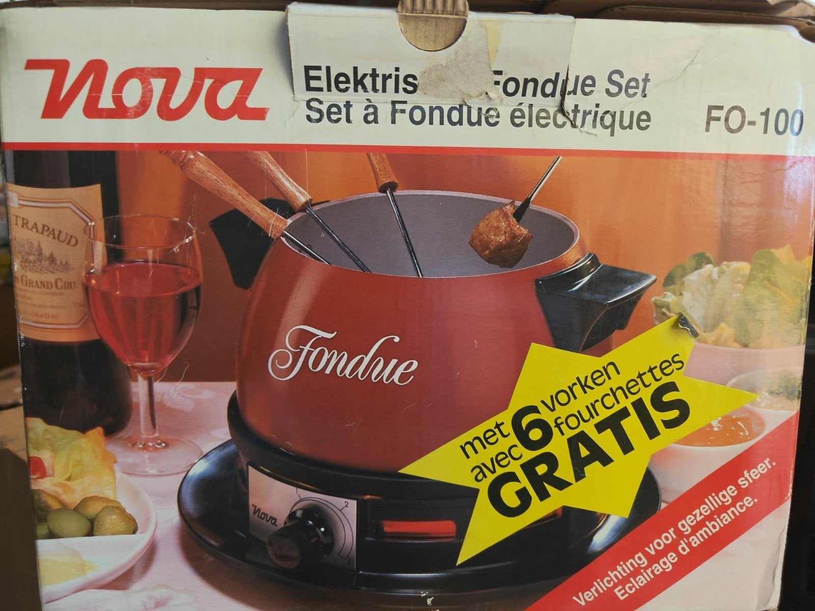 Nova FO-100 elektrische fondueset – ongebruikt, Enlèvement