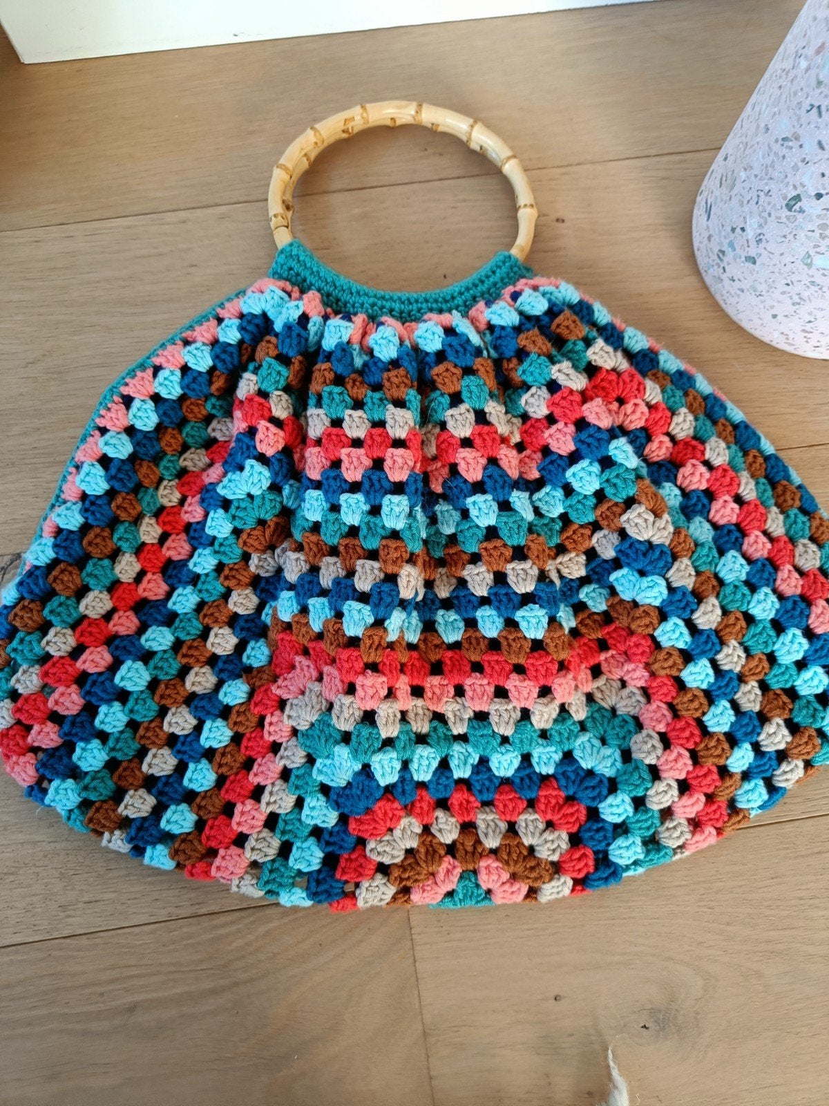 Handtas gehaakt, Handtassen en Accessoires, Tassen | Damestassen, Ophalen, Handtas