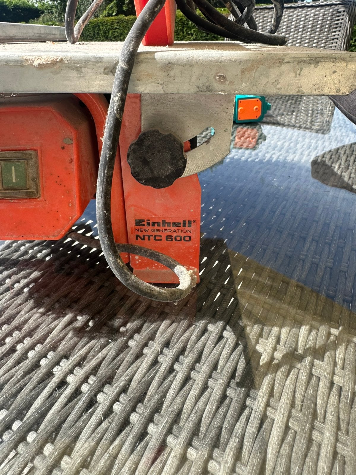 Einhell NTC 600 Elektrische Tegelsnijmachine / Tegelzaag, Doe-het-zelf en Bouw, Ophalen, Gebruikt