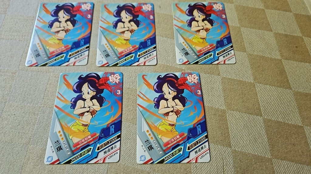 5 dragonball heroes cards Launch blauw haar Japanse, Ophalen of Verzenden, Nieuw, Meerdere kaarten