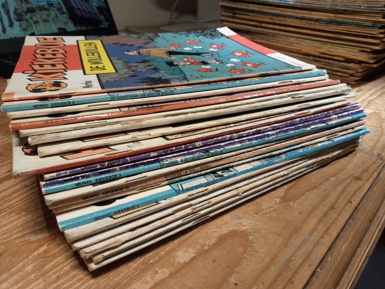 Net geen 100 strips (Rode ridder, S&W, Kiekeboe), Enlèvement