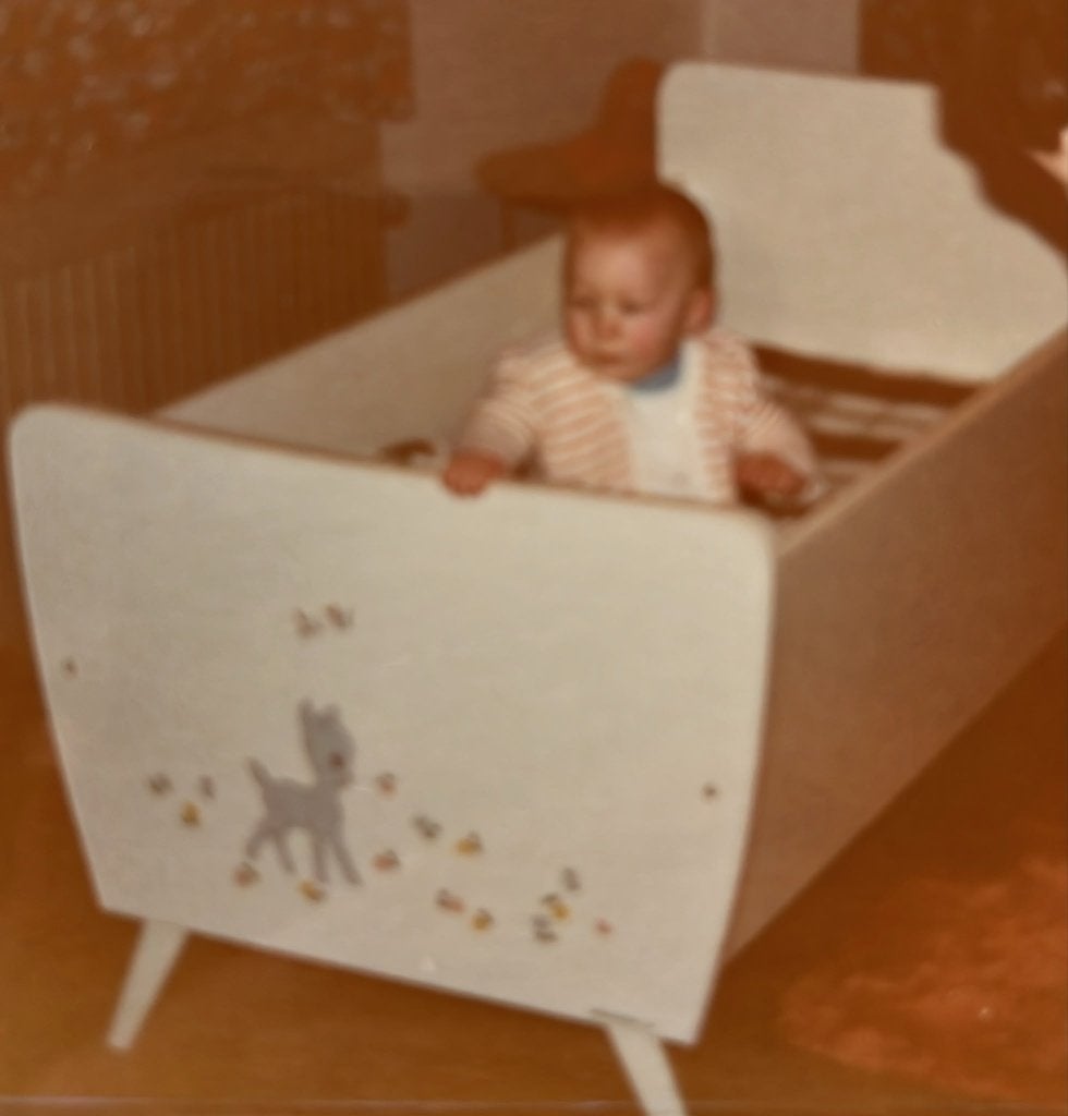 Lit bébé + armoire, Enlèvement, Utilisé, Berceau