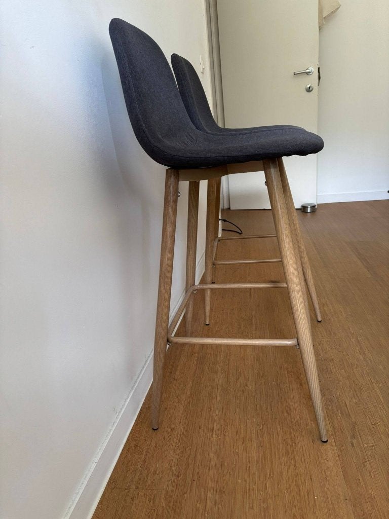 Barstoelen, 2 tabourets, Comme neuf, Enlèvement, Métal