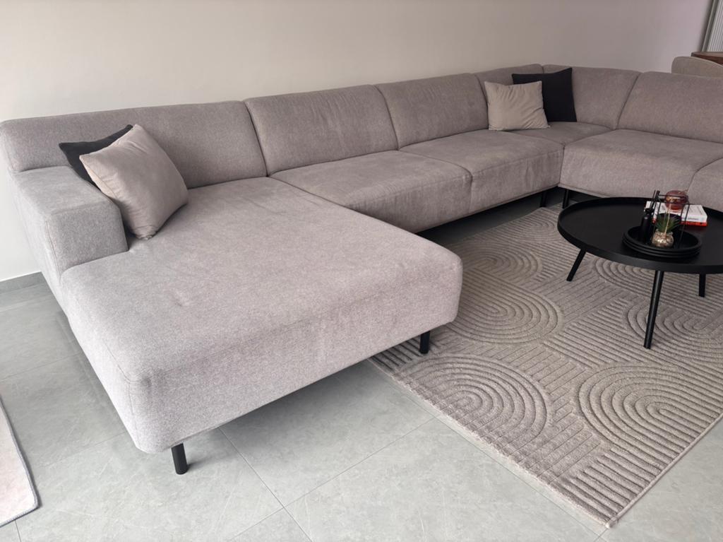 Moderne XXL - 4m lounge zetel - zeer nette staat!, Ophalen, Zo goed als nieuw