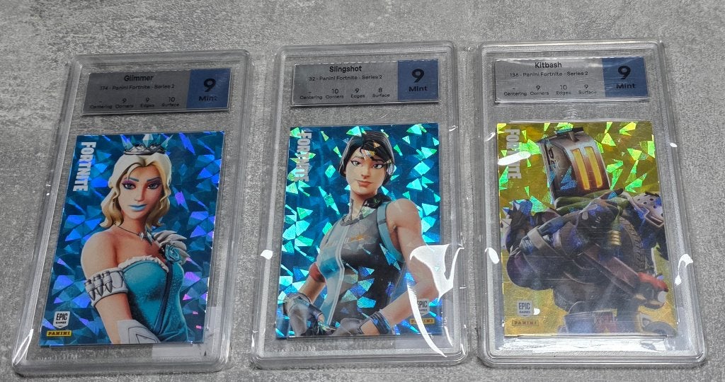 Panini+Fornite+Glimmer+Slingshot+Kitbash+Panini, Ophalen of Verzenden, Zo goed als nieuw, Meerdere plaatjes