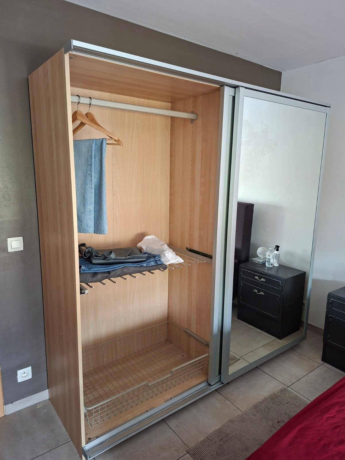 kleerkast met spiegelschuifdeuren, Huis en Inrichting, Ophalen