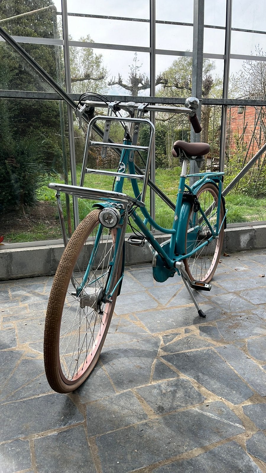 Blauwe damesfiets (omafiets) Cortina Soul, Vitesses, Frein à rétropédalage, 53 à 56 cm, Enlèvement