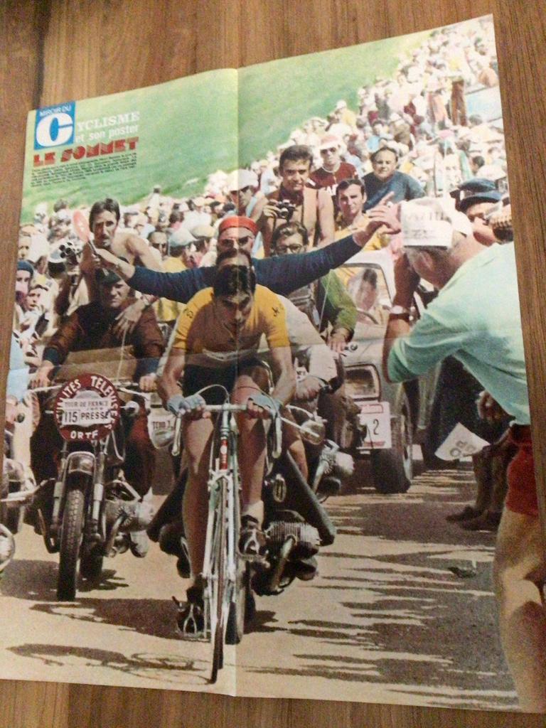 wielerposter 1969 tour de france  team faema eddy merckx, Envoi, Utilisé