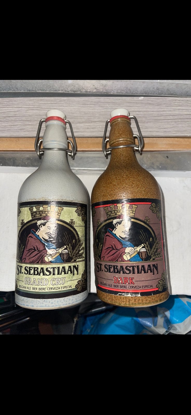 St. Sebastiaan Grand Cru & Dark–Originele, Verzamelen, Wijnen, Zo goed als nieuw, Overige typen, Overige gebieden, Ophalen of Verzenden