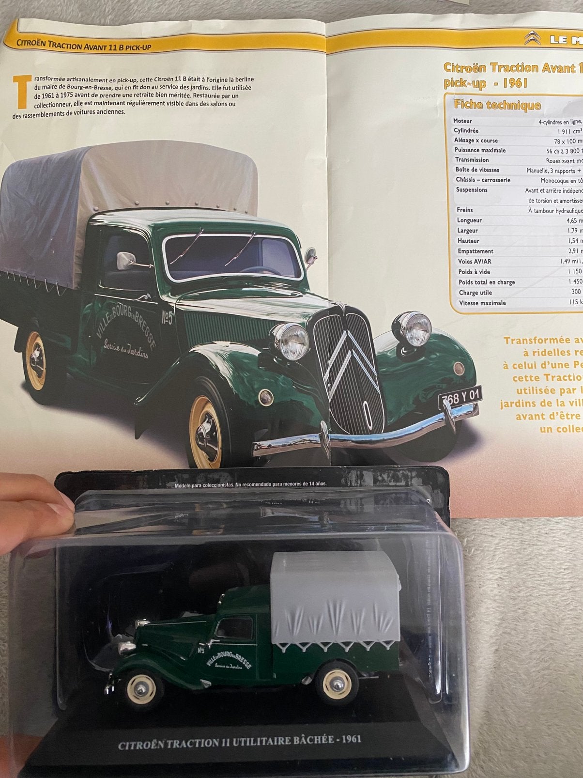 Citroën Traction 11 dekzeil Van 1961, Hobby en Vrije tijd, Ophalen of Verzenden, Zo goed als nieuw