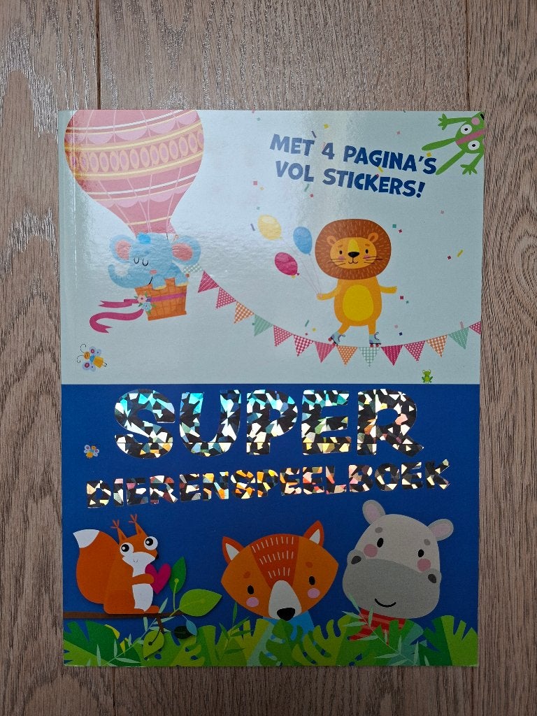 Super dierenspeelboek met veel stickers - 3+ - NIEUW!, Ophalen of Verzenden, Nieuw, Knutselen