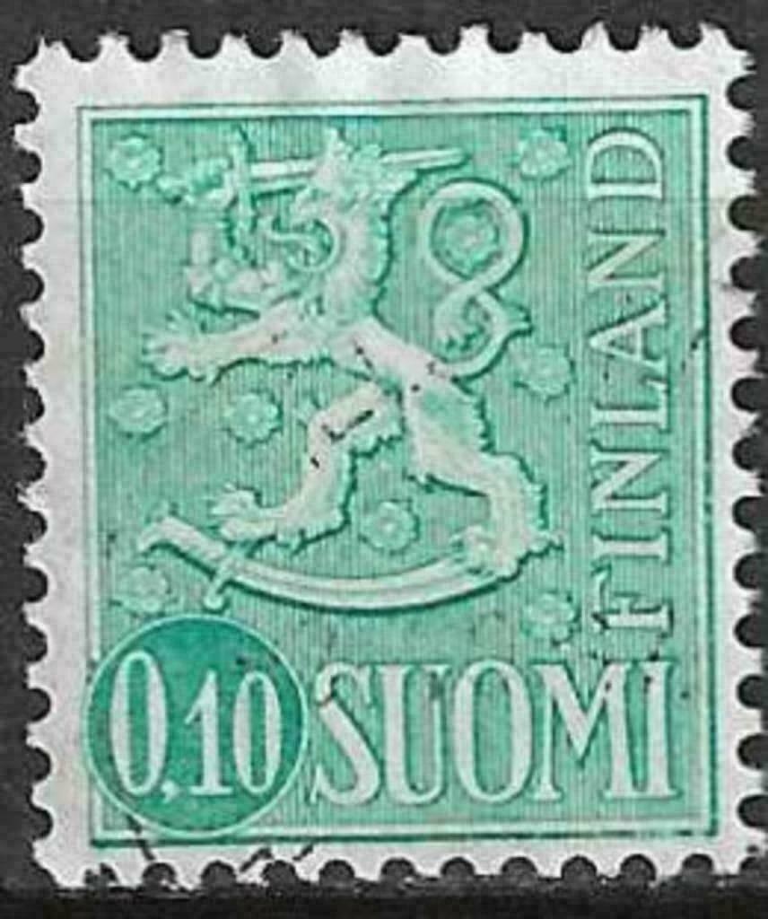 Finland 1963 - Yvert 534 - Leeuw (ST), Postzegels en Munten, Postzegels | Europa | Scandinavië, Verzenden, Finland, Gestempeld