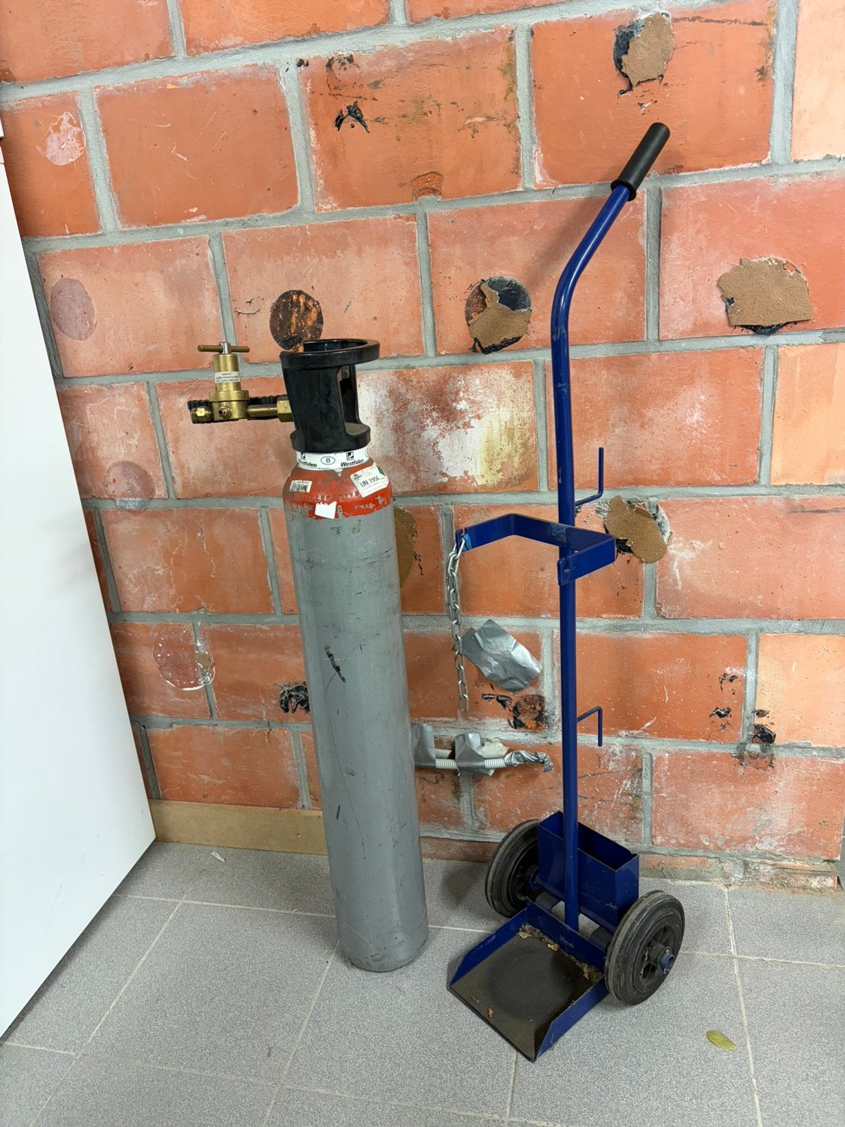Bouteille de gaz Westfalen Formeergas 95/5  LIRE DESCRIPTION, Doe-het-zelf en Bouw, Gereedschap | Lasapparaten, Ophalen, Zo goed als nieuw
